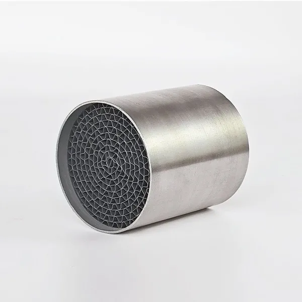 New High-Performance Pt Pd Rh Motorcycle Muffler Exhaust System With Catalytic Converter for Replacement photo-3