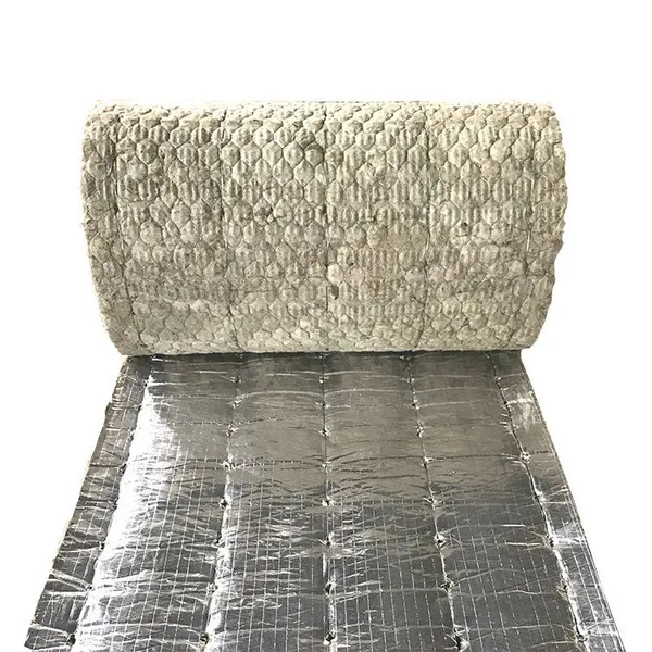 Rockwool Blanket Roll, wärme- und schalldämmende Rockwool mit FSK-Beschichtung für Rohrleitungen, Kanäle und industrielle Wärmedämmung.