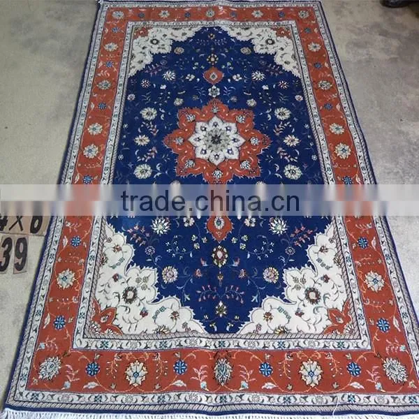 Handmade Double Knots Wool and Silk Apartment Corridor Carpet photo-4