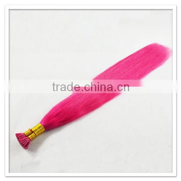 In Russian Hot Selling Hair Bulk Fushia Color photo-2