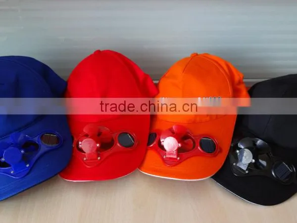 Custom Blank Blue Baseball Solar Fan Cap photo-6