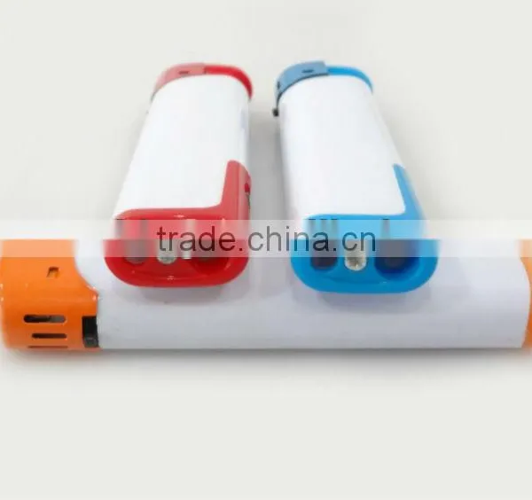 High Quality White Color Cheap Price Windproof Lighter Electronic Led Lighter photo-3
