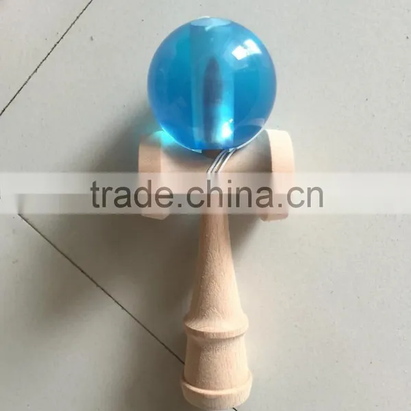 Kendama Skill Crystal Ball Toys Wooden Handle Jumbo Kendama