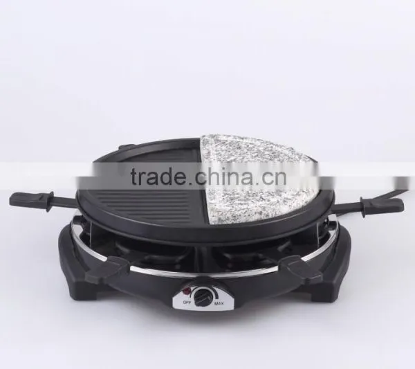 900W Raclette Grill With Temperature Thermostate For 6 Persons RG-206 WITH Stone Plate photo-6