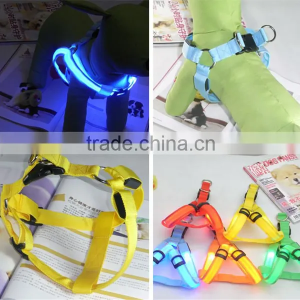 DOG LED Flashing Light LED Dog Chest Strap for Strolling Pet Strap photo-6