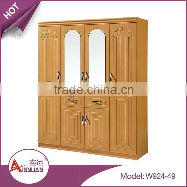 Apartment/dormitory Saving Space Simple Design Cheap Wooden 2 Door Almirah Cabinet photo-3