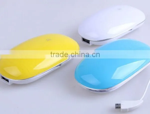 AWC808 5200mah Mouse Shape Cute Built in Cable Small Appliance Charger Portable Phone Charger photo-5