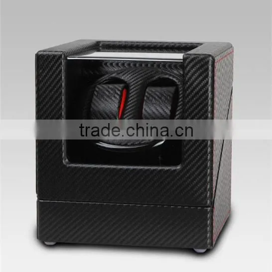 Custom Black Wooden Carbon Fiber Watch Winder photo-2