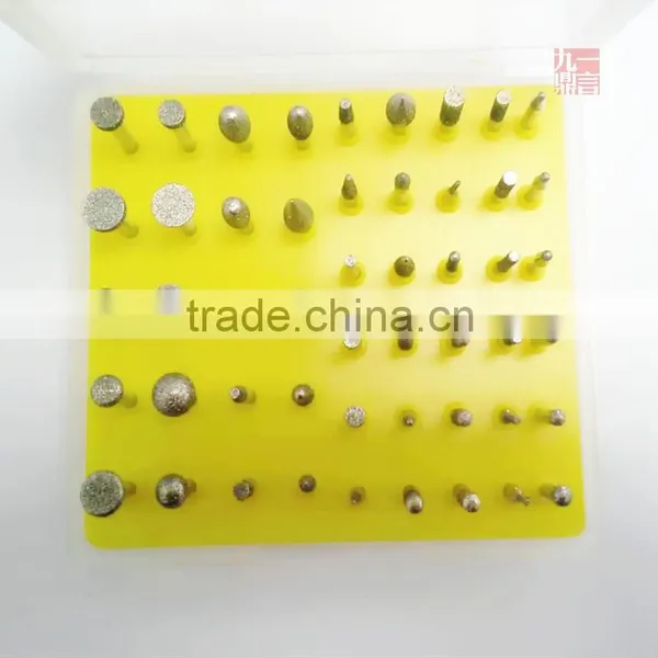50pcs Diamond Diamond Burr Bit Set Abrasive Mounted Points Kit For Rotary Tool photo-3