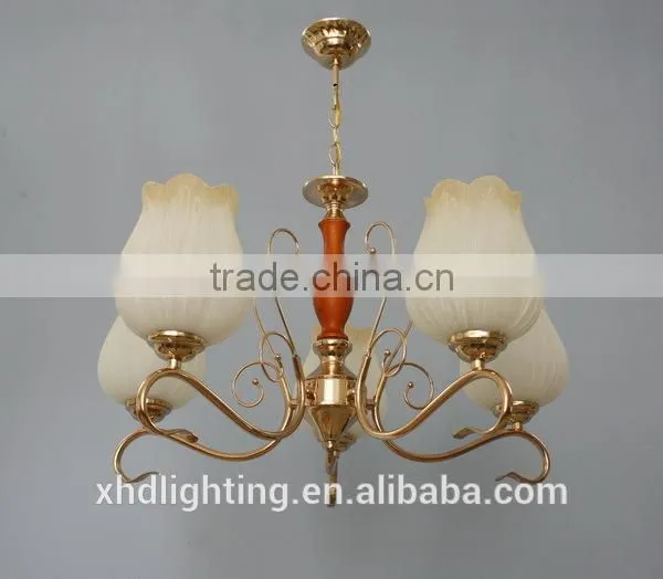 XHD Flower-shaped Glass Chandelier Pendant Lamp photo-3