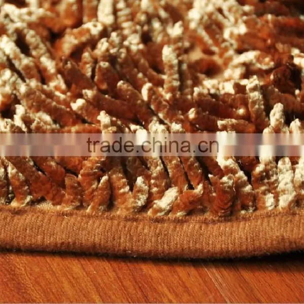 Shiny Chenille Floor Carpet and Rugs photo-3
