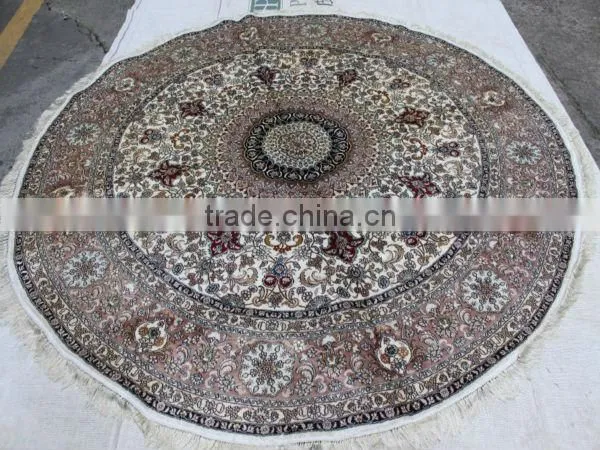 Nice Quanlity!handmade Silk Round Carpet in Guangzhou