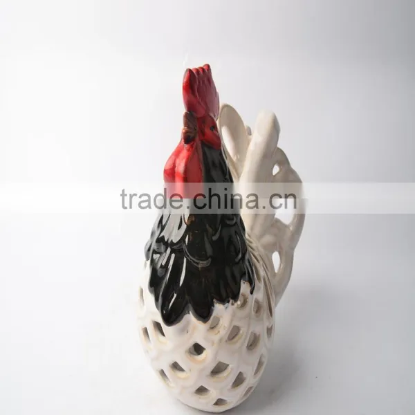 Cock Design Ceramic Candle Holder photo-3