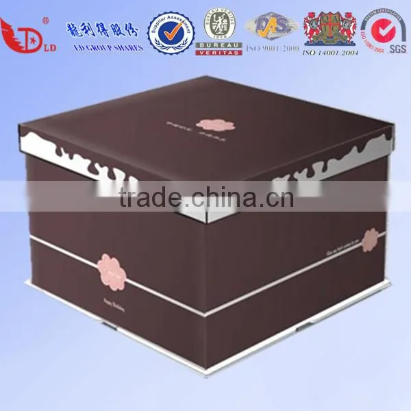 Wholesale Custom Cheap Wedding Cake Box Design photo-2