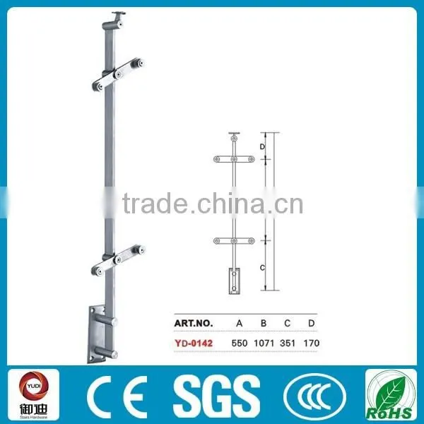 Customized Steel Glass Terrace Balustrades Design photo-2