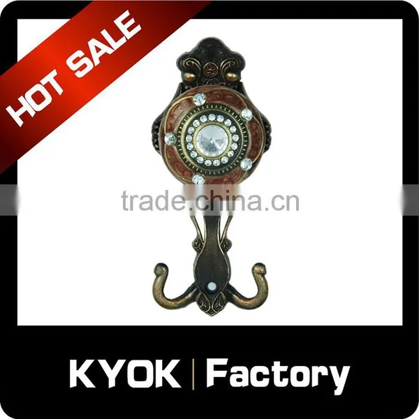 KYOK Curtain Rod Accessories Chrome Metal Shower Curtain Hooks,metal Iron Curtain Rod Hooks Curtain Rod Accessories photo-2