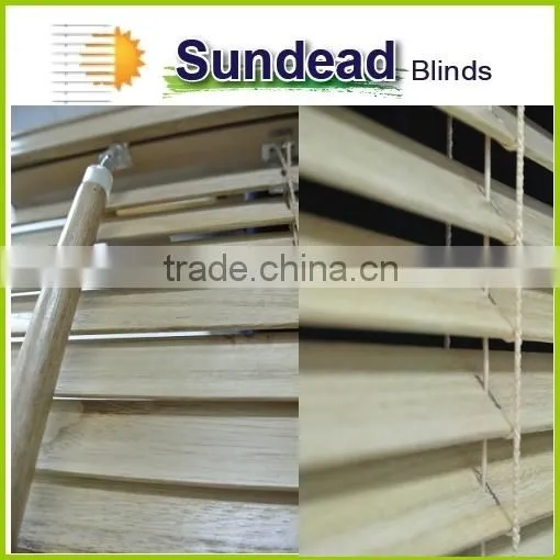 50 mm Natural Wood Blinds and Eco-friendly Blinds With FSC Certificate photo-2