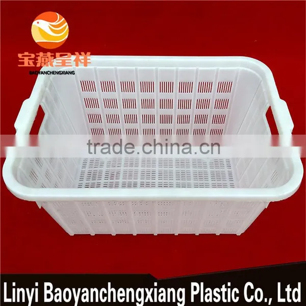 595x430x305mm Plastic Produce Basket for Turnover Transportation