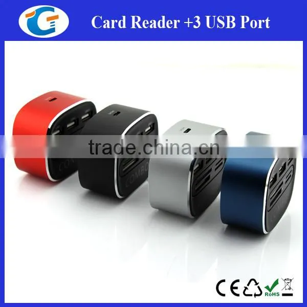 Usb2.0 Hub Combo Card Reader With Led Logo photo-3