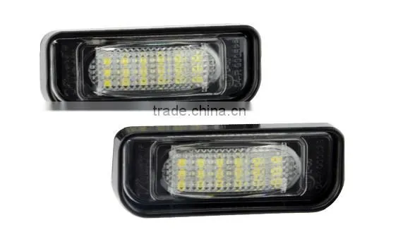 E-mark Super Brightness LED License Plate Lamp for W220 Led Number Plate Lights for Mercedes W220 S-CLASS 1999-2005 photo-2