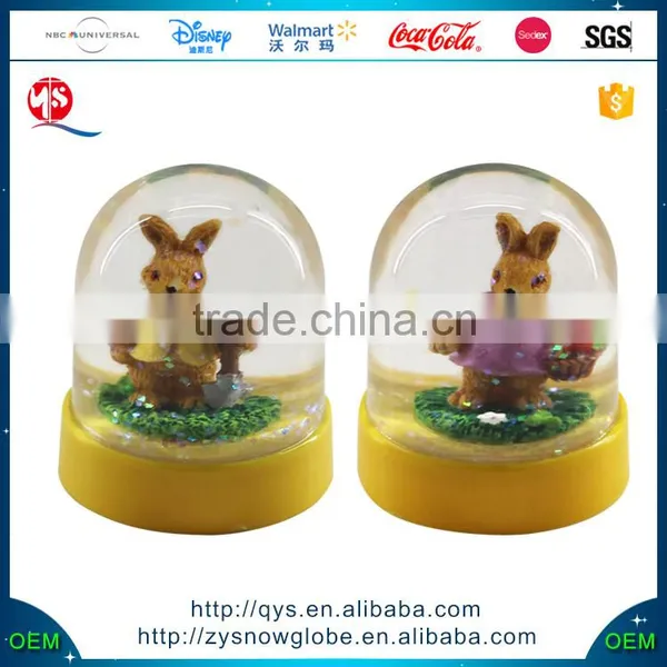 2016 Custom The Easter Bunny Snow Ball With Cute Animal Plastic Snowball