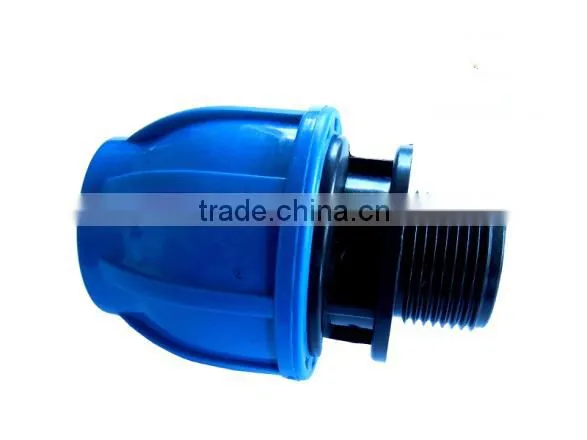 Round Head PP Compression Fitings pp Reducing Coupling Male Adaptor photo-2
