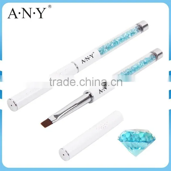 ANY Nail Art UV Gel Nails Beauty Care Crystal Flat Nail Art Brush for UV Gel Art