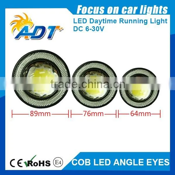 Car White Angel Eye LED COB DRL, Halo Ring Cob Led White for Universal Cars photo-2