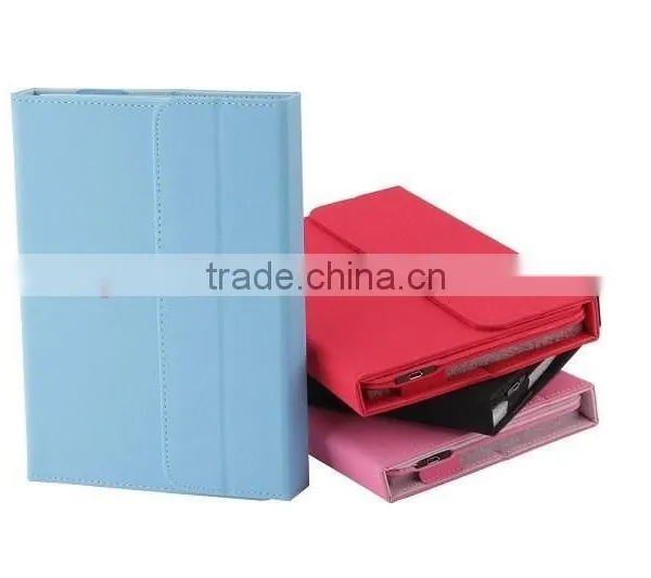 Tablet PC Universal Bluetooth Keyboard With Leather Case for Android Win IOS System Bluetooth 3.0 photo-2