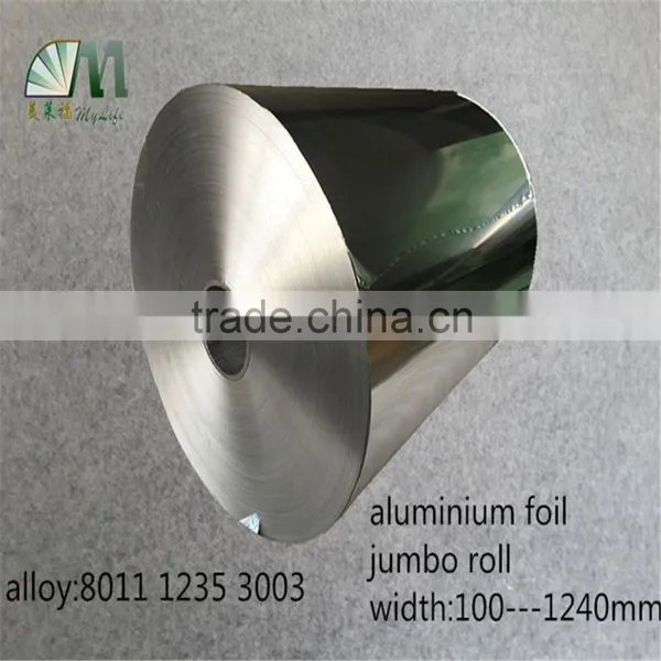 Alloy 8011 3003 1235 Large Roll Type Used for Air Conditioner Container Adhesive Tape Aluminium Foil Jumbo Roll