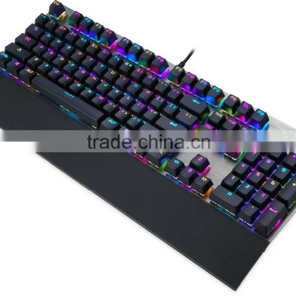 Computer Gaming Keyboard Mechanical RGB Metal Keyboard With Software Driver Support User-defined Functions photo-3
