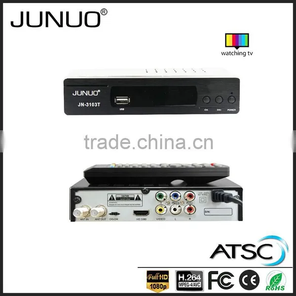JUNUO Shenzhen Manufacture OEM 2016 New Strong Signal H.264 hd 1080P Mstar USA ATSC Digital tv Receiver photo-4