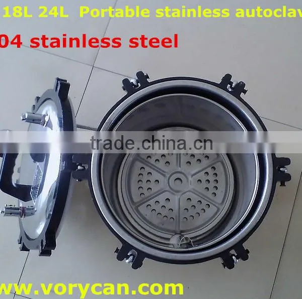 24Liters XFS-280B Stainless Steel Portable Autoclave Sterilizer Sterilization Pressure-cooker photo-2