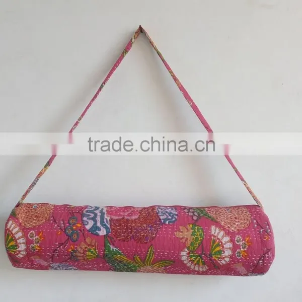 Cotton Embroidery Yoga Bag Traditional Yoga Mat Bag Unisex Cross Body Bag Yoga Mat Bag Hippie Cross Body Bag Shoulder Bag photo-2