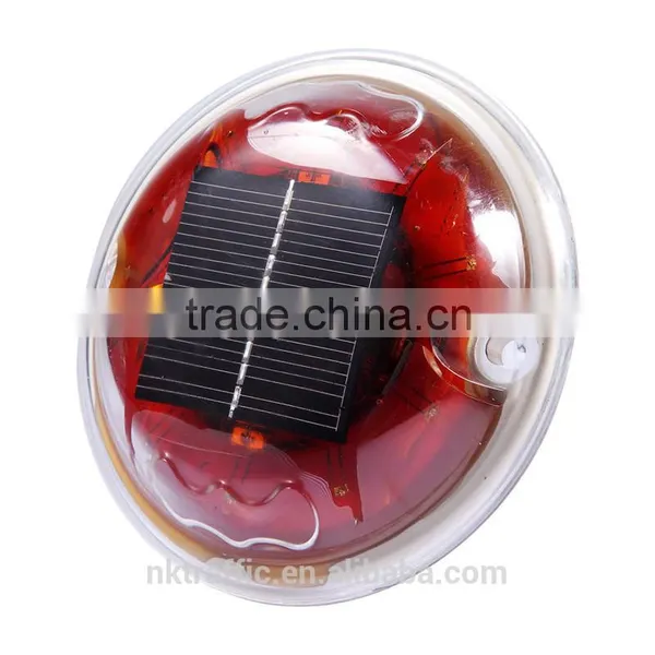Red Solar Energy- Based Power Source IP68 Water Proof Led Road Studs Light Popular Design Supplier's Choice photo-4