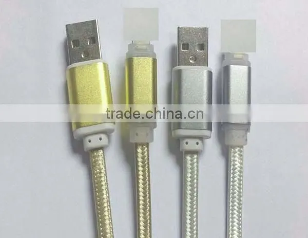 XO Metal Data Cable With Embedded LED Flash Light for Apple photo-3