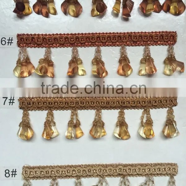[YZLACE] Tassels Lace Curtains Wholesale 10080 photo-2