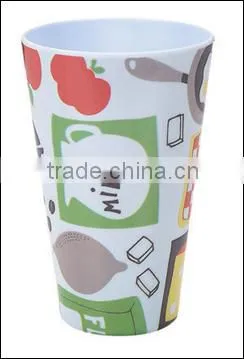 100% Melamine 14oz Tumbler With Decal