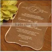 Custom Clear Acrylic Birthday Invitation Cards for Kids photo-3