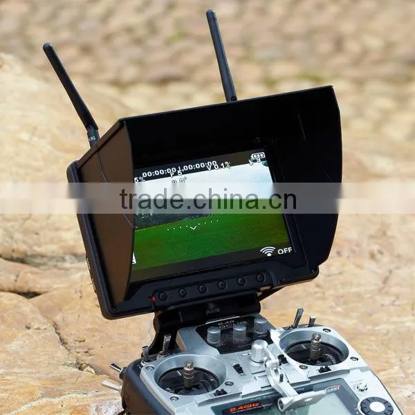 C744 UAV Aerial Photography 7inch 5.8GHz FPV Monitor With Dual Receiver and Foldable Sunshade photo-5