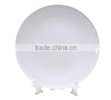 6 Inch Polymer White Plate (Luminous) / Polymer Plates/ Luminous Plate/ Plate for Sublimation/ Good Decorated Plate