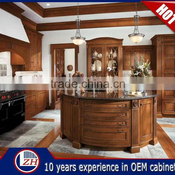European Solid Wood Kitchen Cabinet,Modular Kitchen Designs China photo-4