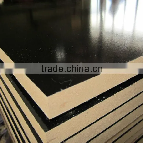 Shinning Light Black Color Melamine MDF Board