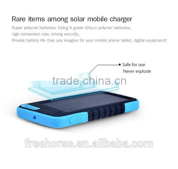China Manufacturer Hot Seller Power Bank Samsung Silicon Power Bank Solar Power Bank 5000mah photo-2