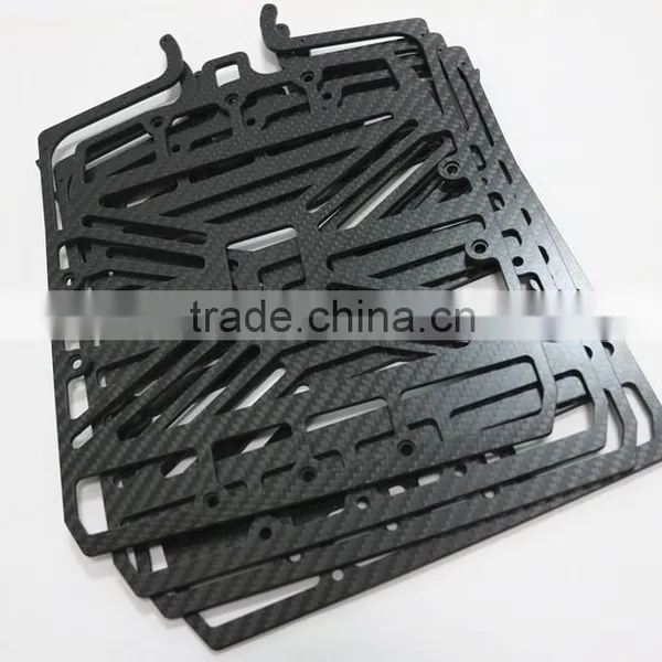 Quality 100% Carbon Fibre Sheet Cnc Parts Engineered for UAV Aircraft Structural Applications photo-4