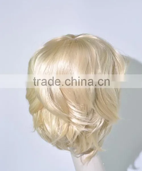 Hot Selling Natural Short Wave Blond Synthetic Wig N273 photo-3