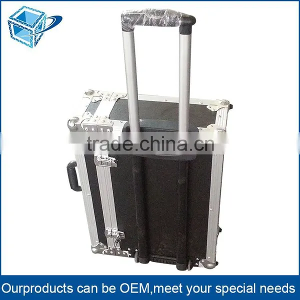 Small MOQ 1 pc Customized Outdoor Aluminum Profile Wooden Flight Case With Wheels photo-6