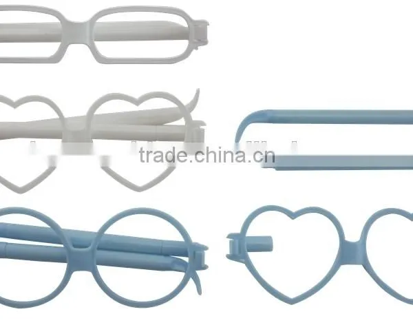 Yes Novelty Glasses Shape Ball Pen/pen Reading Glasses/fancy Pen