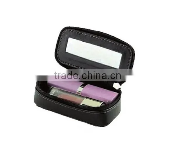 Boshiho Leather Purse Accessory Compact Mirror Lipstick Purse Leather Case photo-2