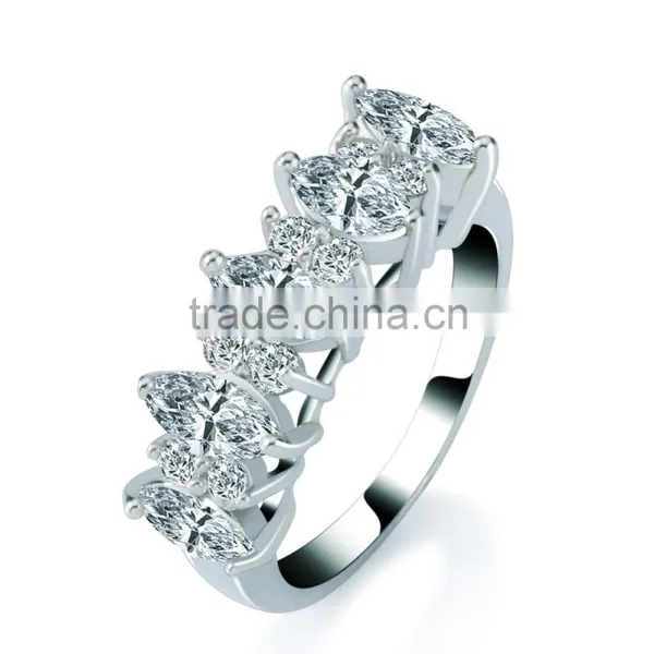 Hot Selling Bridal White Gemstone Paved 18k Gold Plated Jewelry to India Snapdeal Flipkart